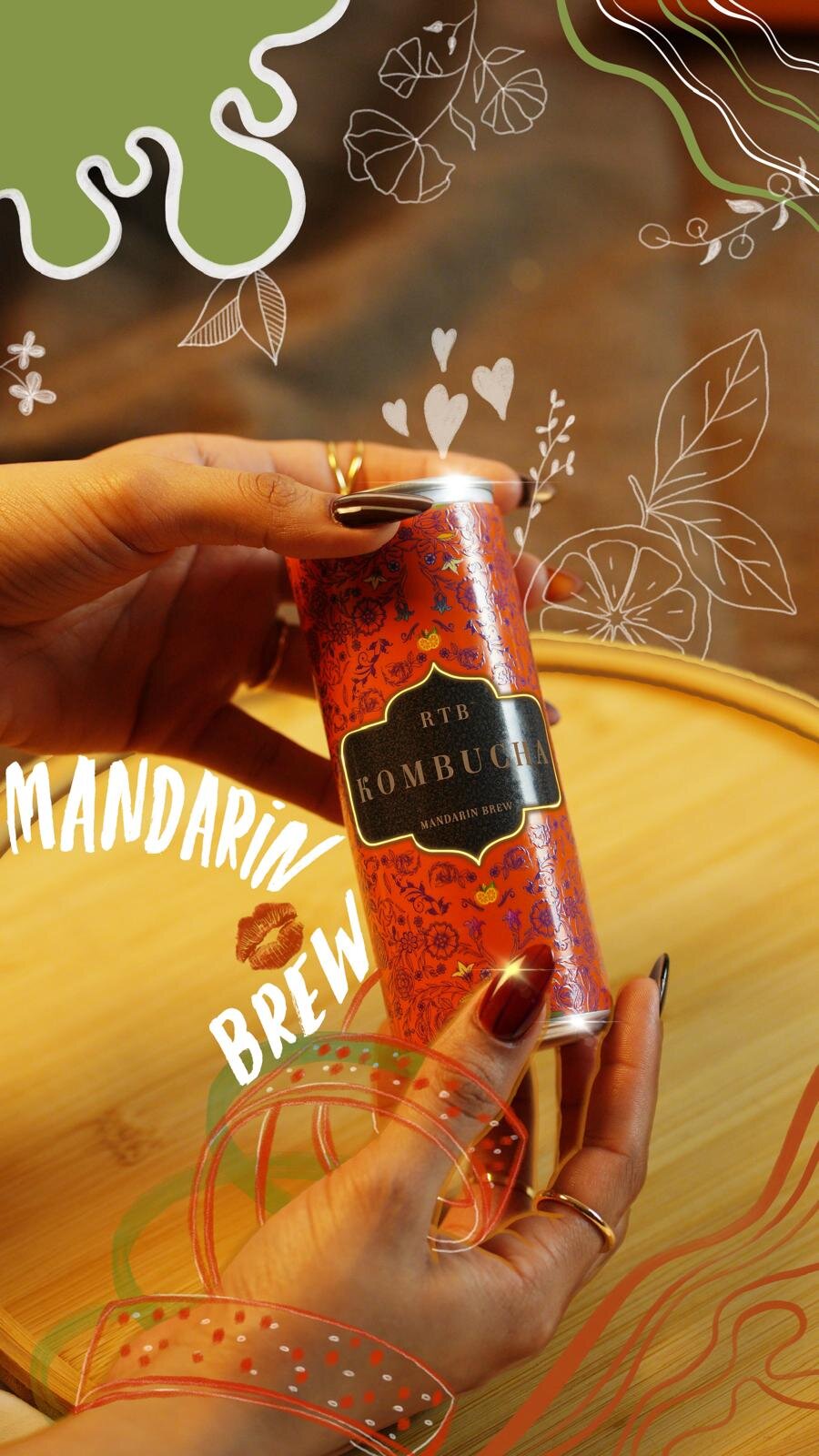 Mandarin Brew, in hand